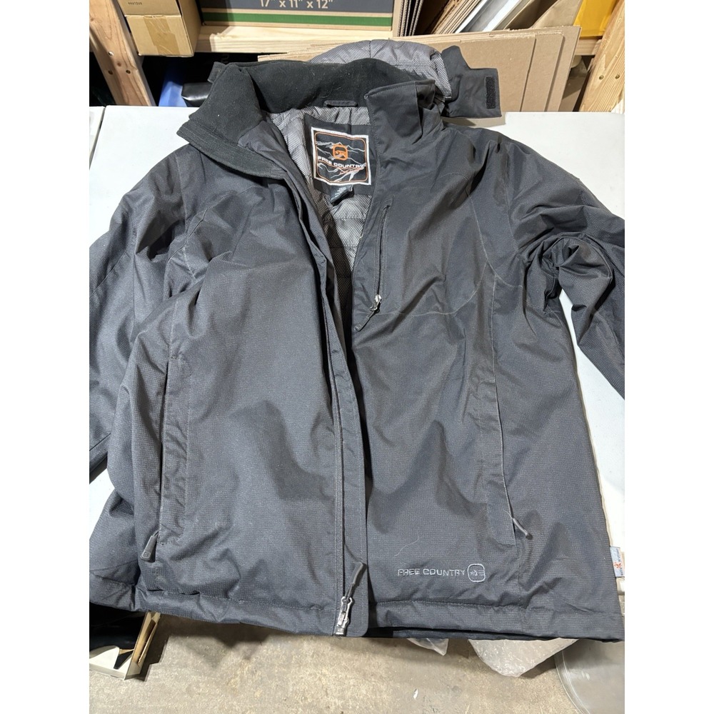 Free Country Mountain Extreme Series Black Size M Hooded Coat